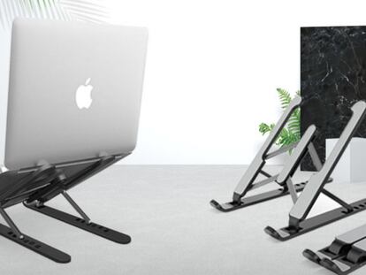Este soporte para laptops es ideal para trabajar durante todo el día y evitar dolores de espalda o cuello