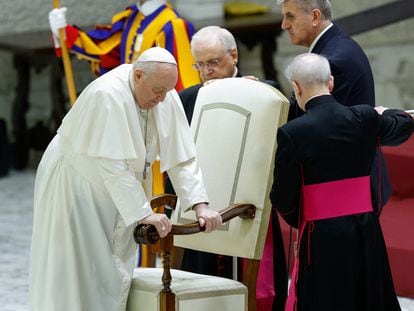 El papa Francisco, este miércoles en una audiencia en el Vaticano.