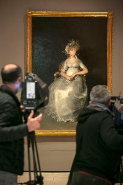 La condesa de Chinchón, de Goya, en el Museo del Prado tras su restauración el pasado año.