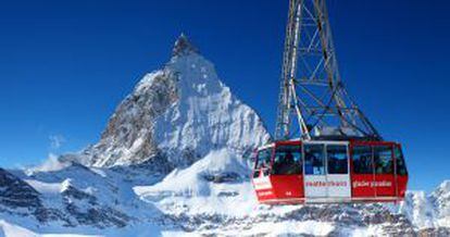 El Matterhorn Glacier Paradise es el teleférico más alto de Europa, en Zermatt (Suiza).