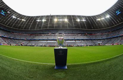 El trofeo de la Champions, en el Allianz.
