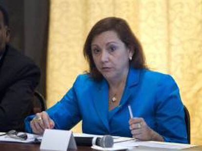 En la imagen, la viceministra de Relaciones Exteriores de Panamá, Mayra Arosemena. EFE/Archivo