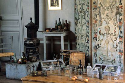 Interior del estudio de Paul Cézanne, en Aix-en-Provence.