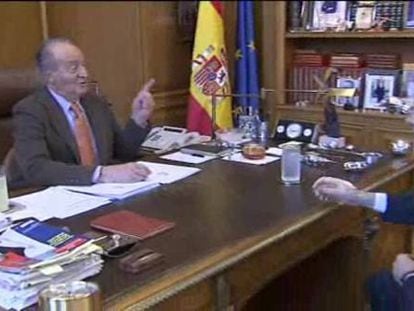 El Rey se reúne con Rajoy en Zarzuela 20 horas después de la operación