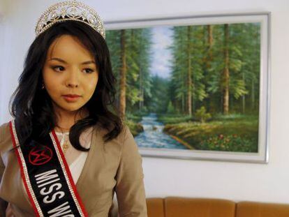 Miss Canada Anastasia, en su casa de Toronto.