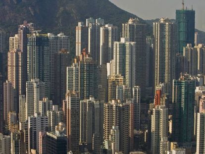 Vista panor&aacute;mica de Hong Kong.