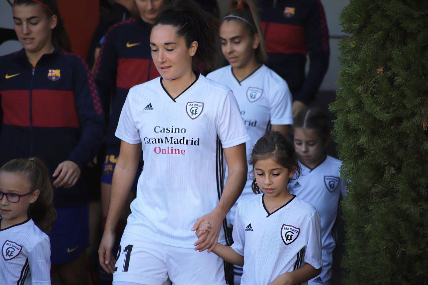 La jugadora Estela Fernández, del Madrid CFF, esta temporada.