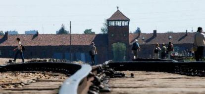 El campo de exterminio nazi de Auschwitz. en Polonia.