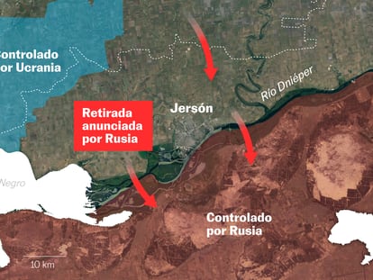 Los mapas de la guerra en Ucrania: la ofensiva rusa hasta el 10 de noviembre
