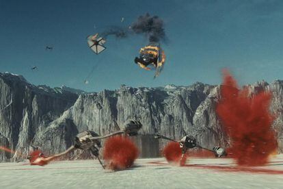 Star Wars: Los últimos Jedi - 4 nominaciones

La batalla en el planeta blanco de Crait es uno de los momentos más celebrados del filme por la belleza de su fotografía.