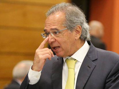 El futuro ministro de Hacienda de Brasil, Paulo Guedes, durante una reunión con empresarios, en agosto pasado. 