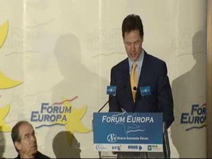 Clegg: "Las reformas tienen que ser definitivas y claras"