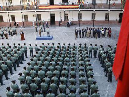 Imagen de archivo de la toma de posesión, en 2008, de 459 guardia civiles en Madrid.