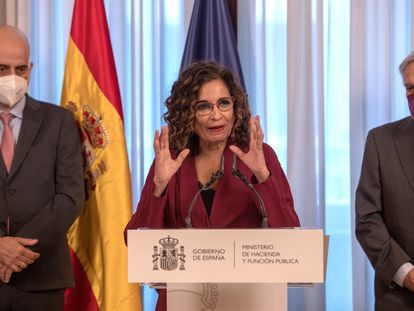 La ministra de Hacienda y Función Pública, María Jesús Montero, recibe este lunes en Madrid al Comité de Personas Expertas para la Reforma del Sistema Tributario.