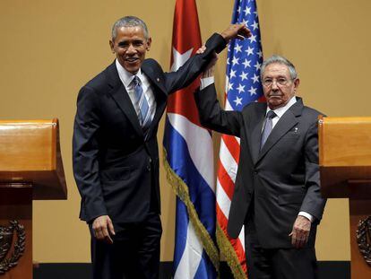 Barack Obama y Raúl Castro, en La Habana en marzo de 2016.