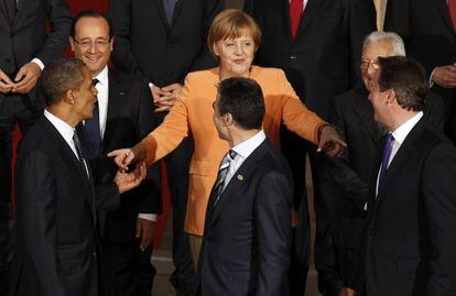 Angela Merkel, durante la reciente cumbre de la OTAN en Chicago.