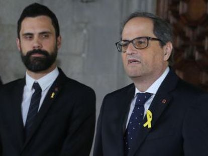 El Gobierno declina asistir a la toma de posesión del líder de la Generalitat, que duró menos de tres minutos