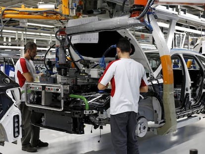 Trabajadores de Seat en Martorell (Barcelona), en una foto de archivo.