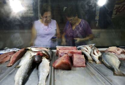 Mercado popular en Caracas