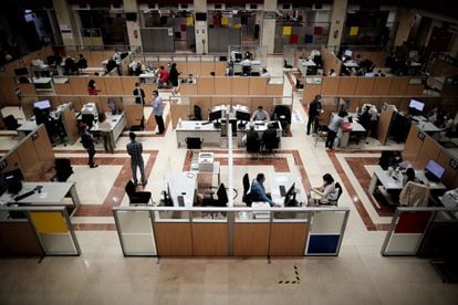 Vista general de la oficina de la Agencia Tributaria en Madrid.