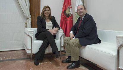 Susana Díaz i Miquel Iceta, el 24 de novembre.