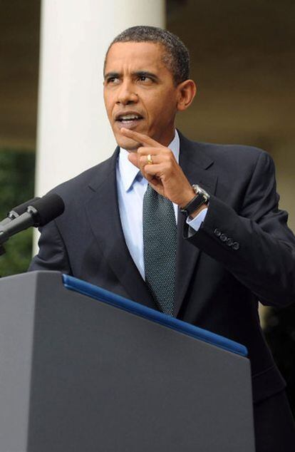 Fotografía de archivo del presidente de EE.UU., Barack Obama, que fue informado sobre la situación en el país árabe esta mañana