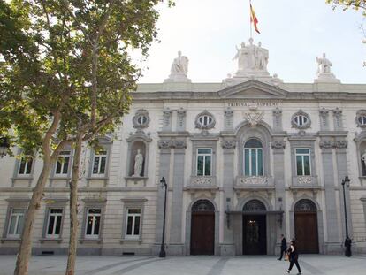 Fachada del Tribunal Supremo.
