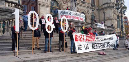 Concentración de pensionistas en Bilbao
 