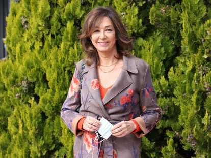 Ana Rosa Quintana, a su salida de Mediaset, después de anunciar que padece cáncer de mama.