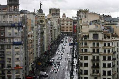 Imagen de la Gran Vía de Madrid.