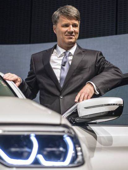 Harald Krüger, presidente del BMW, durante la presentación de resultados de la compañía.