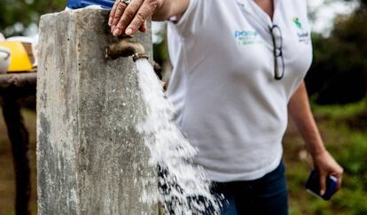 Este grifo abastece de agua a la comunidad de Buena Vista, en la provincia de Cocle (Panamá).