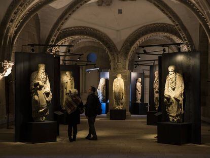 Exposición sobre el Maestro Mateo en el Pazo de Xelmírez (Santiago) que reúne las esculturas que van a ser declaradas BIC.