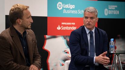 Luis Gil, director de Competicionesy de la Oficina del Jugador de LaLiga, presenta Global Players Program, el curso para jugadores de LaLiga Santander y de LaLiga SmartBank.