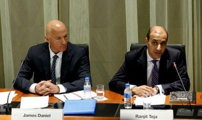 El jefe de la misión del FMI, James Daniel, en su última visita.