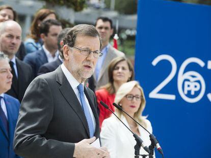 El l&iacute;der del PP, Mariano Rajoy