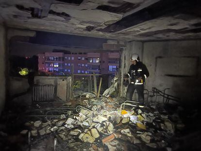 Once intoxicados leves en el incendio de una vivienda de Torrejón de Ardoz