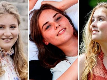 Isabel de Bélgica, Ingrid de Noruega y Amalia de Holanda, este mes de julio.