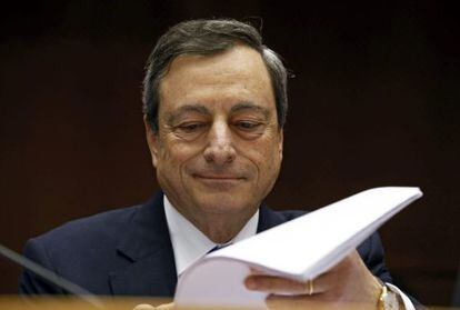 El presidente del Banco Central Europeo (BCE) Mario Draghi. EFE/Archivo