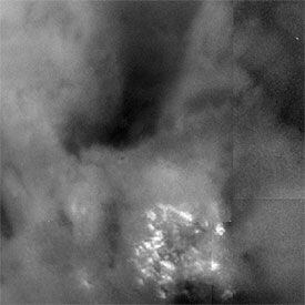 Imágenes, enviadas por la sonda, de la superficie de la luna helada de Titán.
