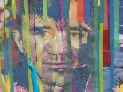 Sufjan Stevens, en un collage realizado por Evans Richardson, compañero del cantante, fallecido en abril pasado. Cortesía de Asthmatic Kitty Records.