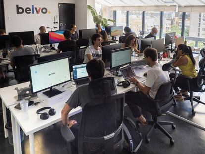 Sede de la 'startup' Belvo, el pasado viernes en Barcelona.