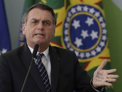 Bolsonaro, la semana pasada en Brasilia.