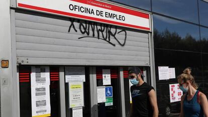 Una oficina de empleo, en Madrid.