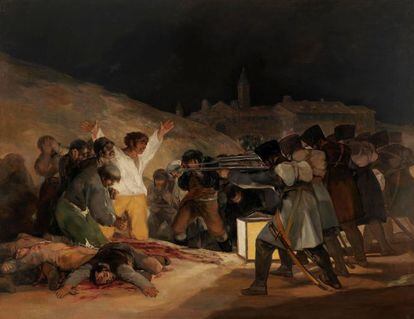 Los fusilamientos del tres de mayo (1813-14) o El tres de mayo en Madrid, de Goya.