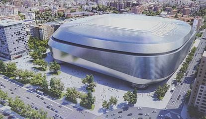 Recreación del proyecto de reforma del Santiago Bernabéu