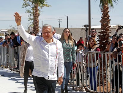 Andrés Manuel López Obrador, el año pasado, durante una gira de trabajo por el Estado de Sonora.