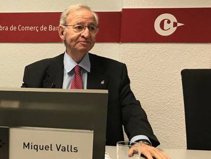 Miquel Valls, presidente de la C&aacute;mara de Comercio de Barcelona.
