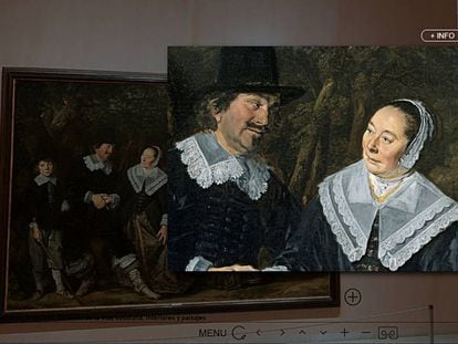 El cuadro 'Grupo familiar ante un paisaje', de Frans Hals, en la visita virtual al museo Thyssen de Madrid.