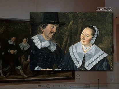 El cuadro 'Grupo familiar ante un paisaje', de Frans Hals, en la visita virtual al museo Thyssen de Madrid.